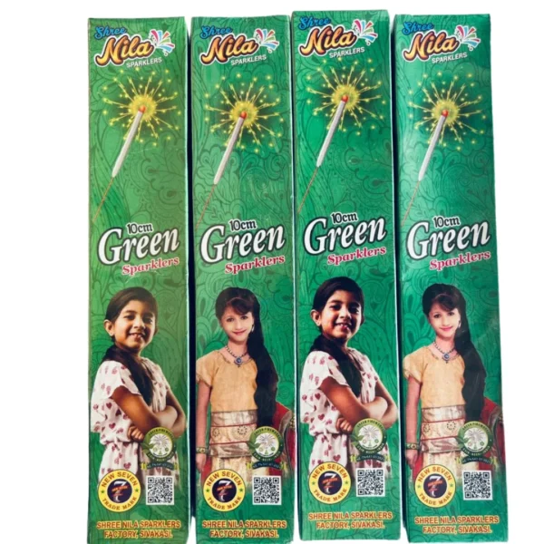 10cm Green Sparklers