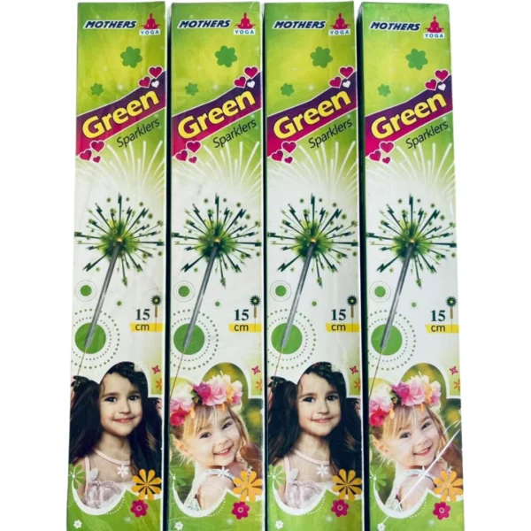 15cm Green Sparklers