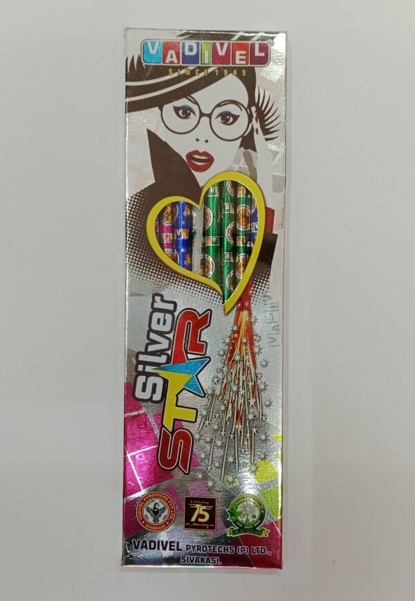 12" Silver Star Pencil
