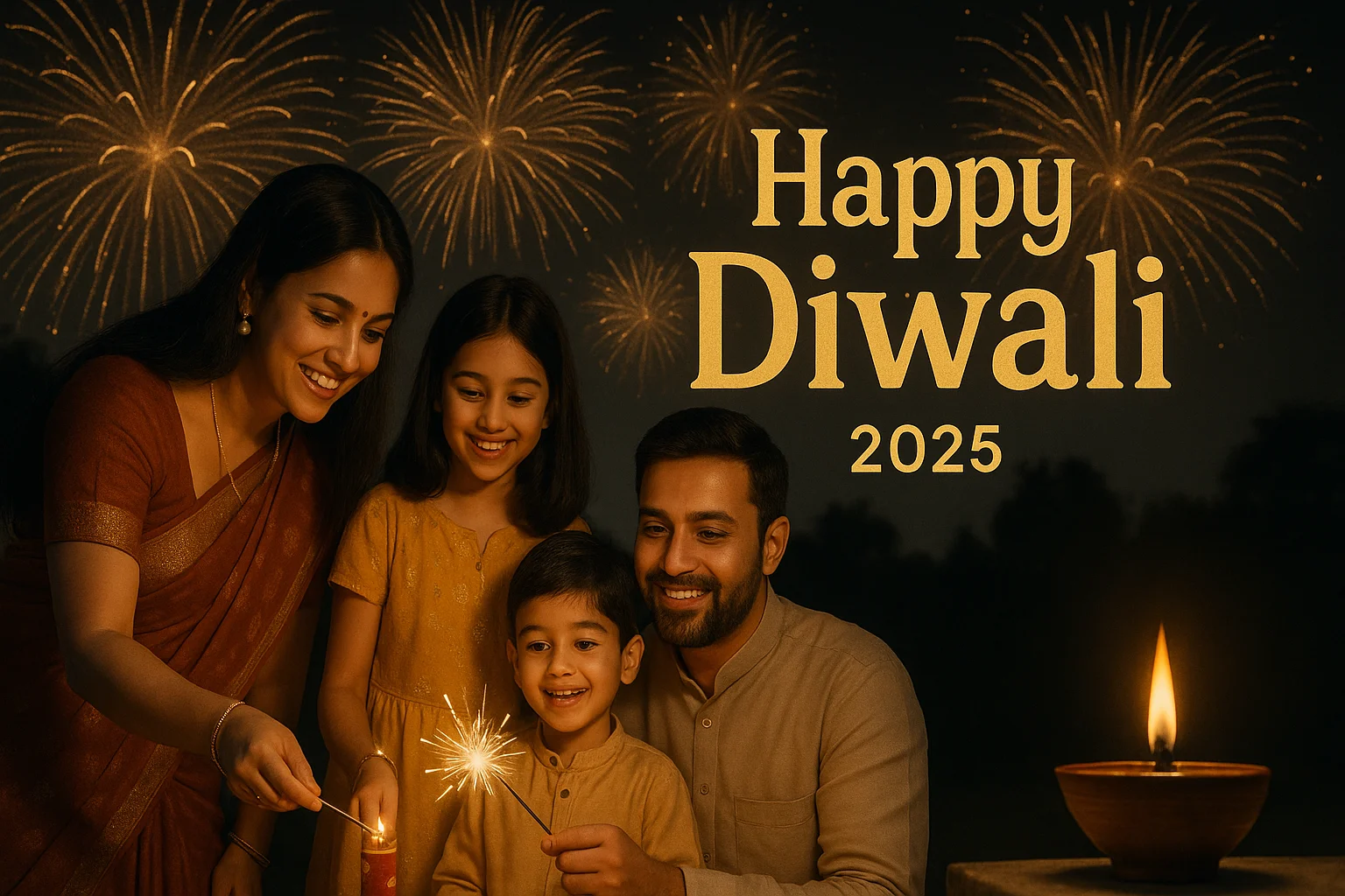 diwali family cover